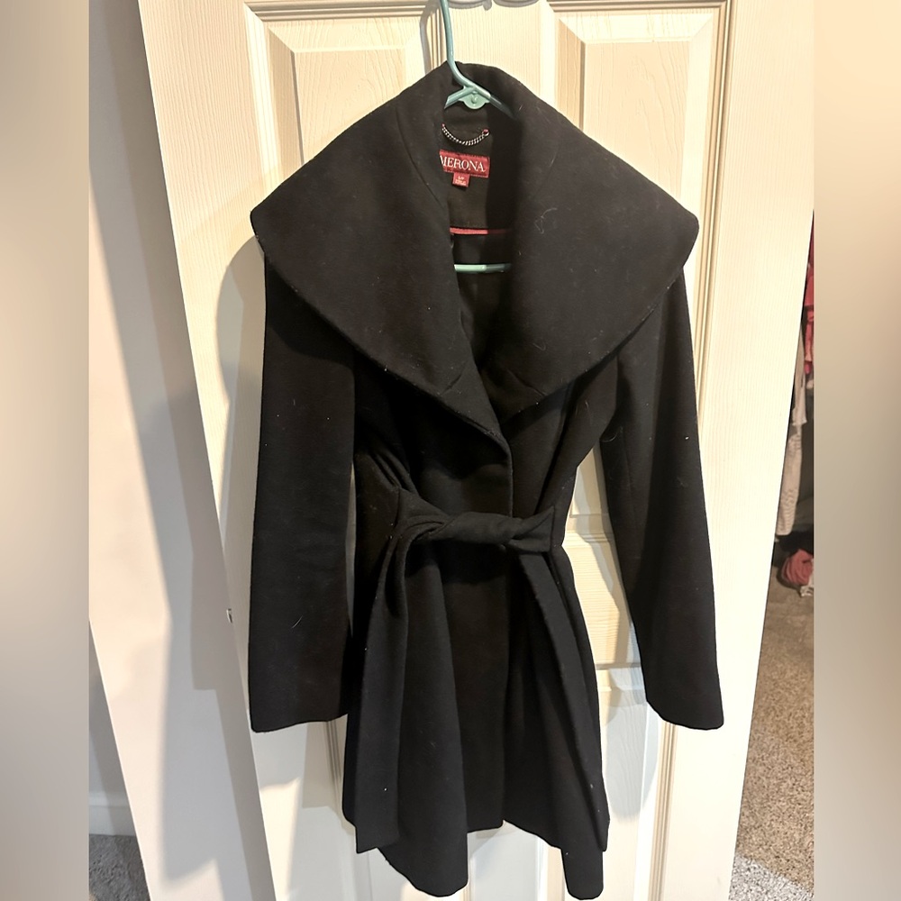 Black Dress Coat - Size S
